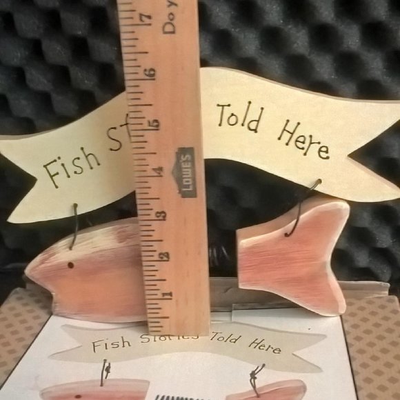 FISH STORIES TOLD HERE Fish Plaque - Picture 9 of 9